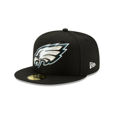 Green Philadelphia Eagles Hat - New Era NFL Crystals from Swarovski 59FIFTY Fitted Caps USA4681035